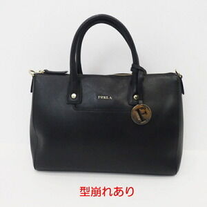 Furla Black LINDA Handbag SATCHEL